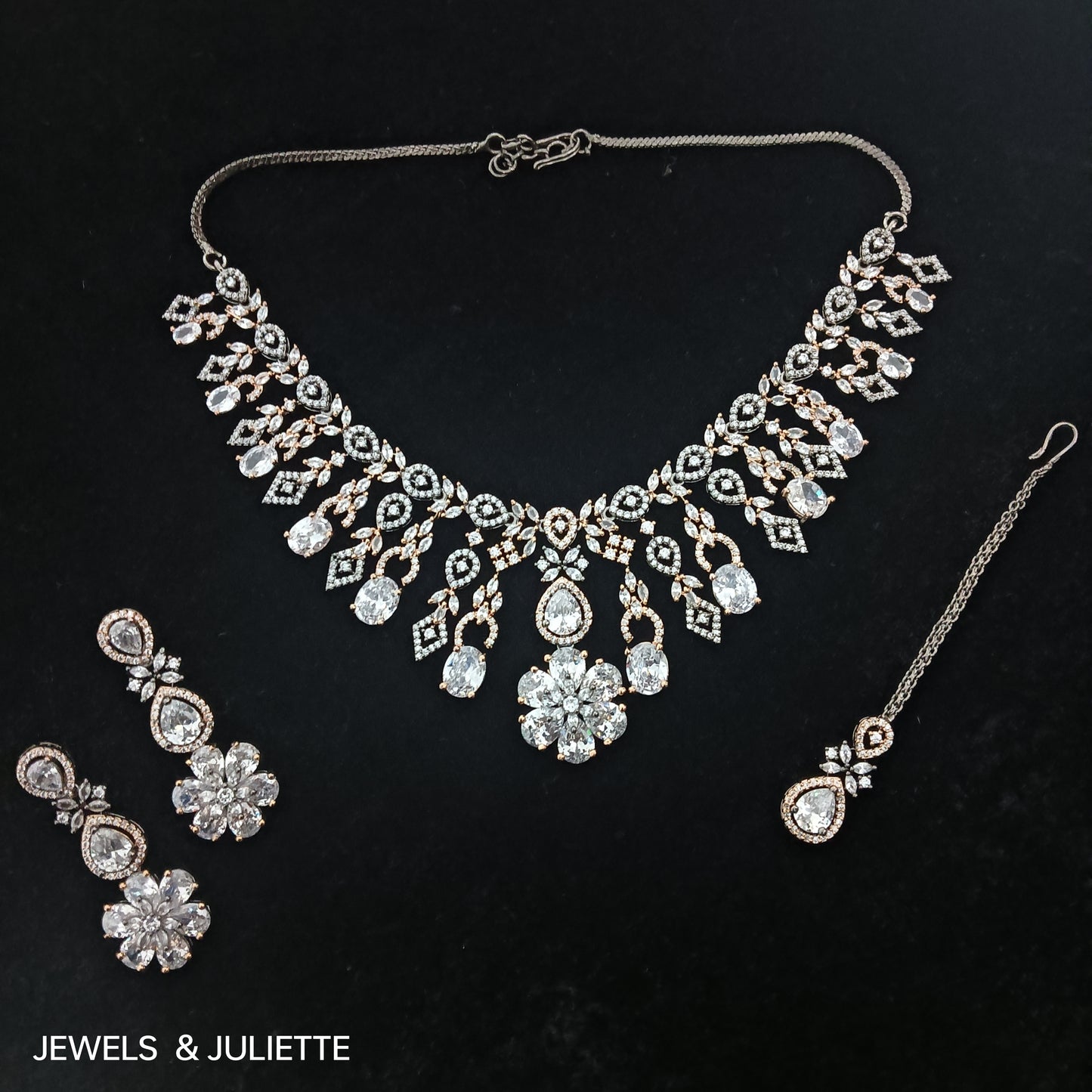 Rose Gold necklace set