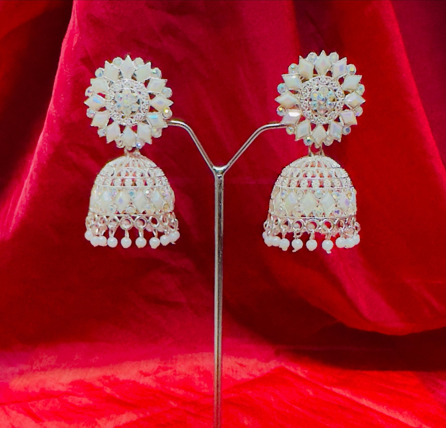 Traditional Indian jhumkas