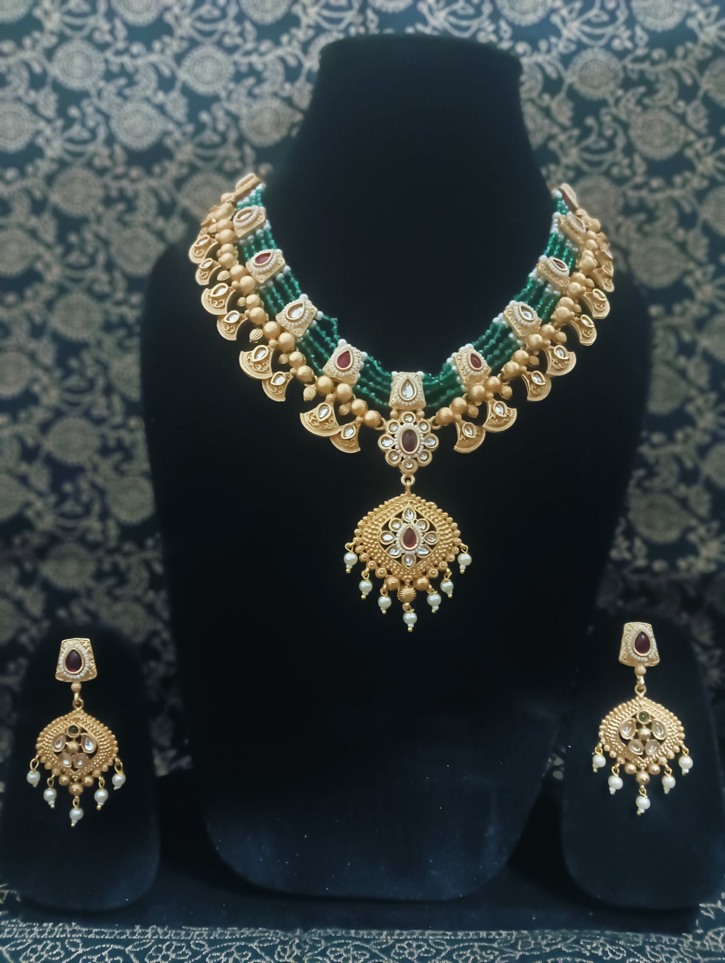 Traditional Indian antique-finish