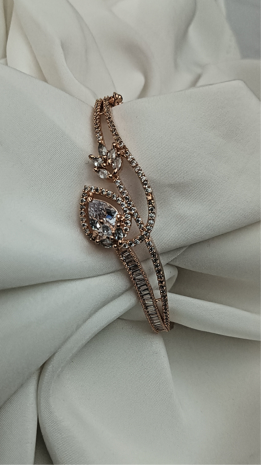 Floral Rose Gold Bracelet